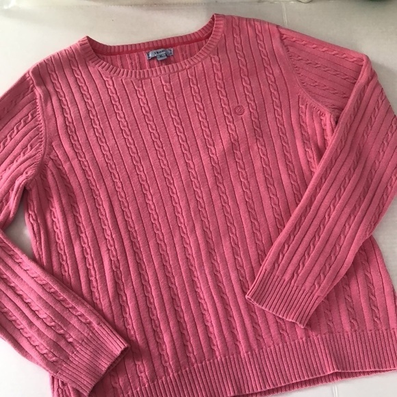 Izod pink cable knit sweater size extra large - Picture 5 of 6